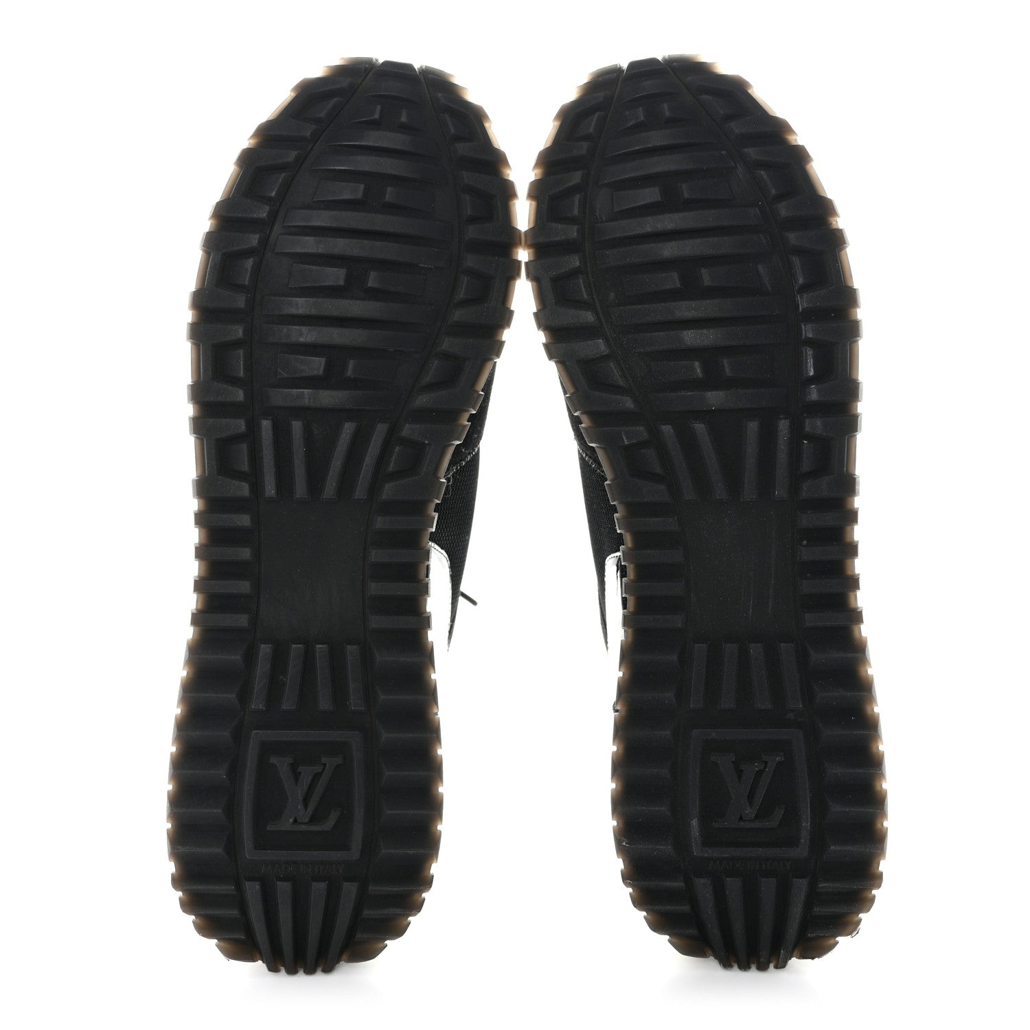 Louis Vuitton Suede Monogram Run Away Sneakers 41 Black 5 of 9