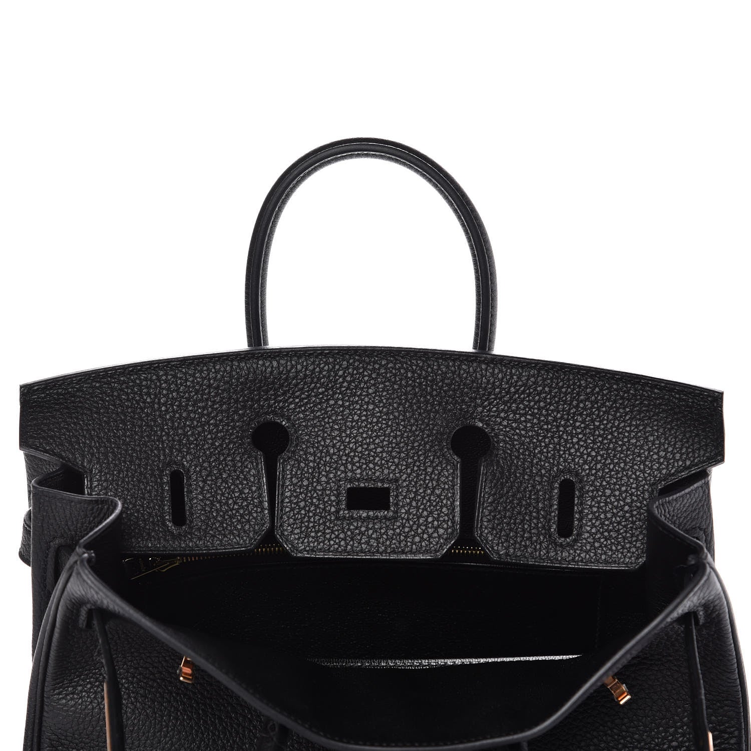 Hermes Togo Birkin 25 Black 7 of 33