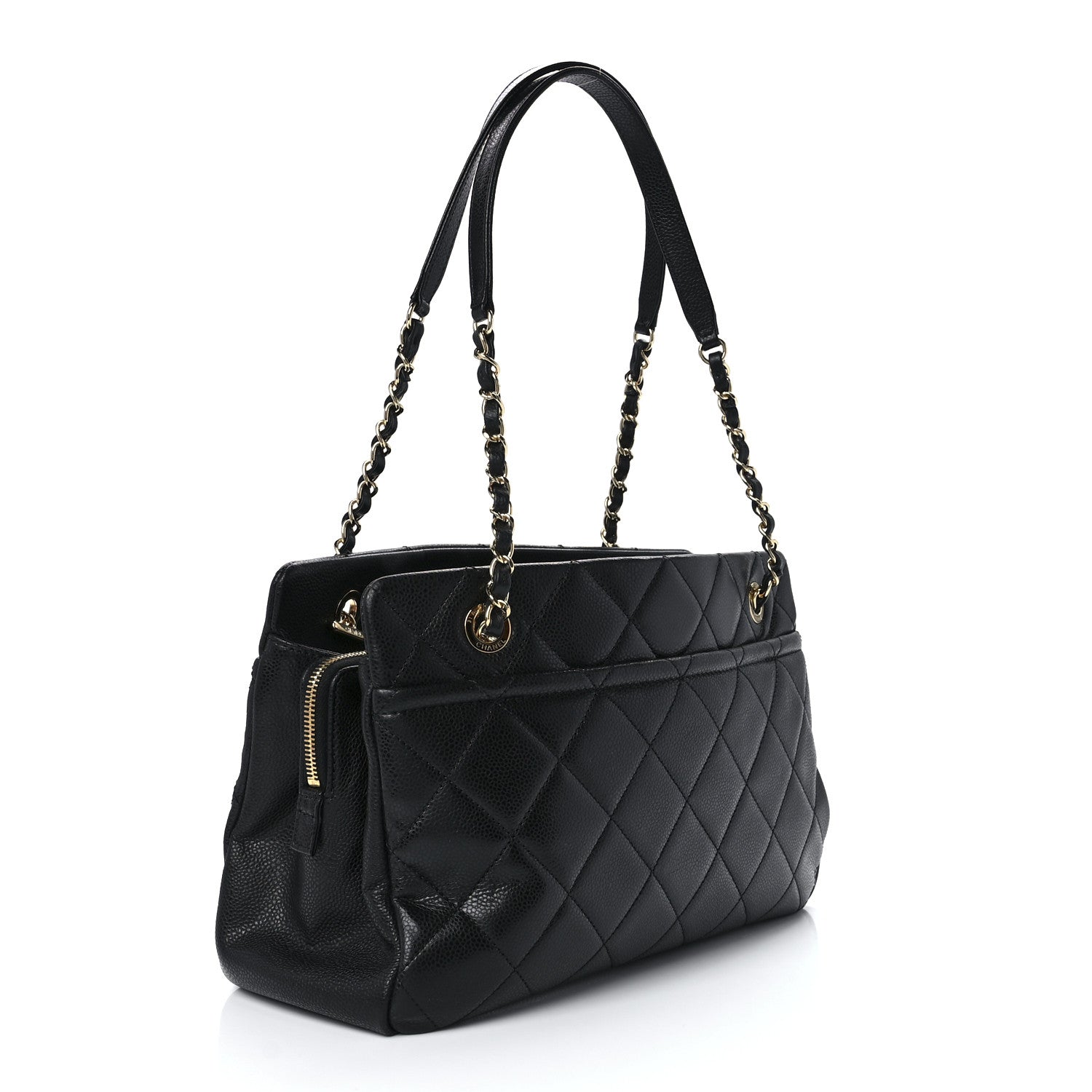 Chanel Caviar Quilted Timeless CC Soft Tote Black 3 of 11