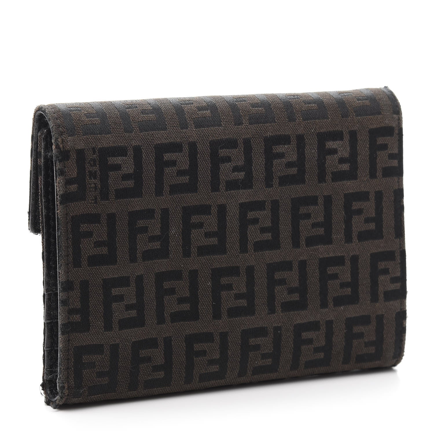 Fendi Zucchino Compact Wallet Brown 3 of 9