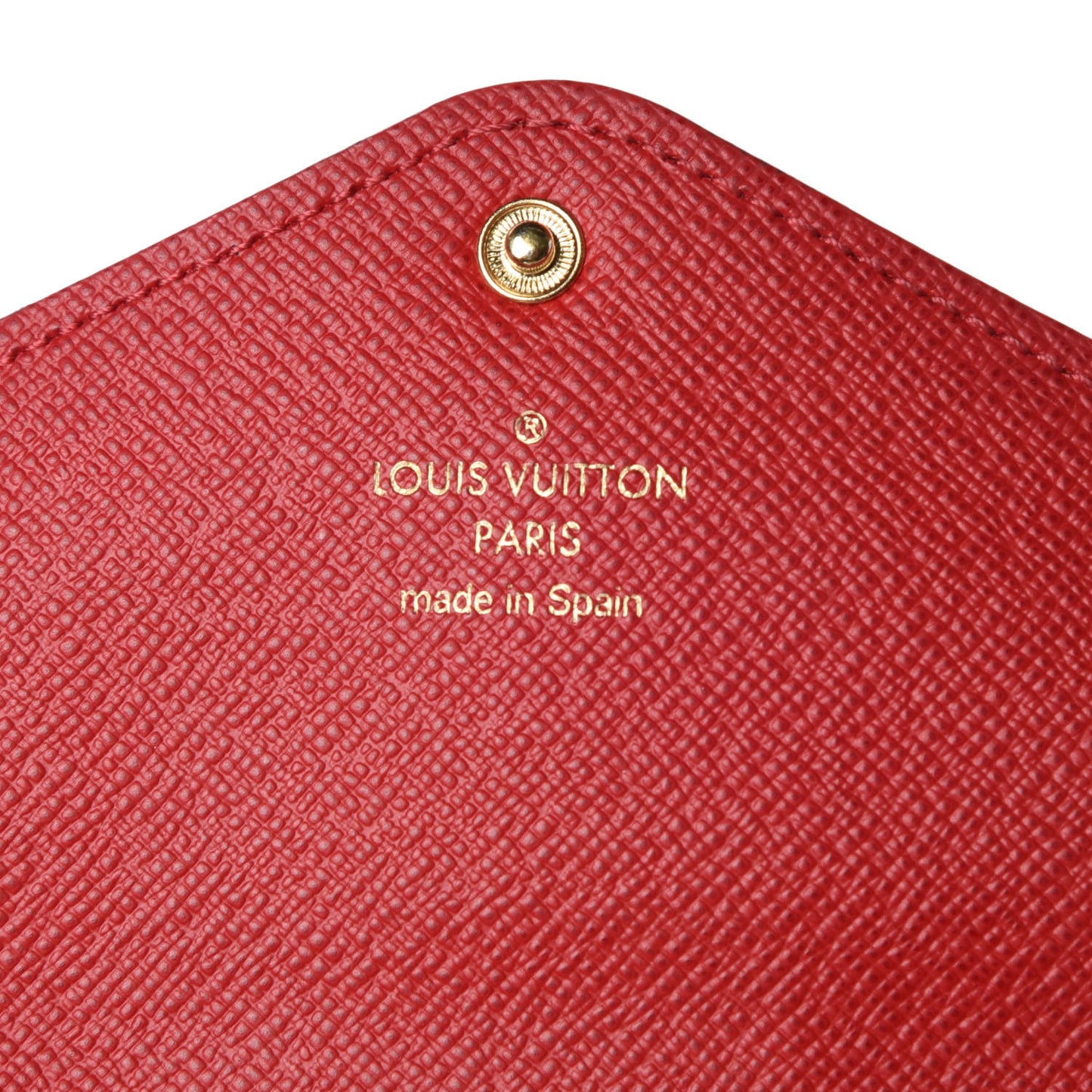 Damier Ebene Josephine Wallet Red