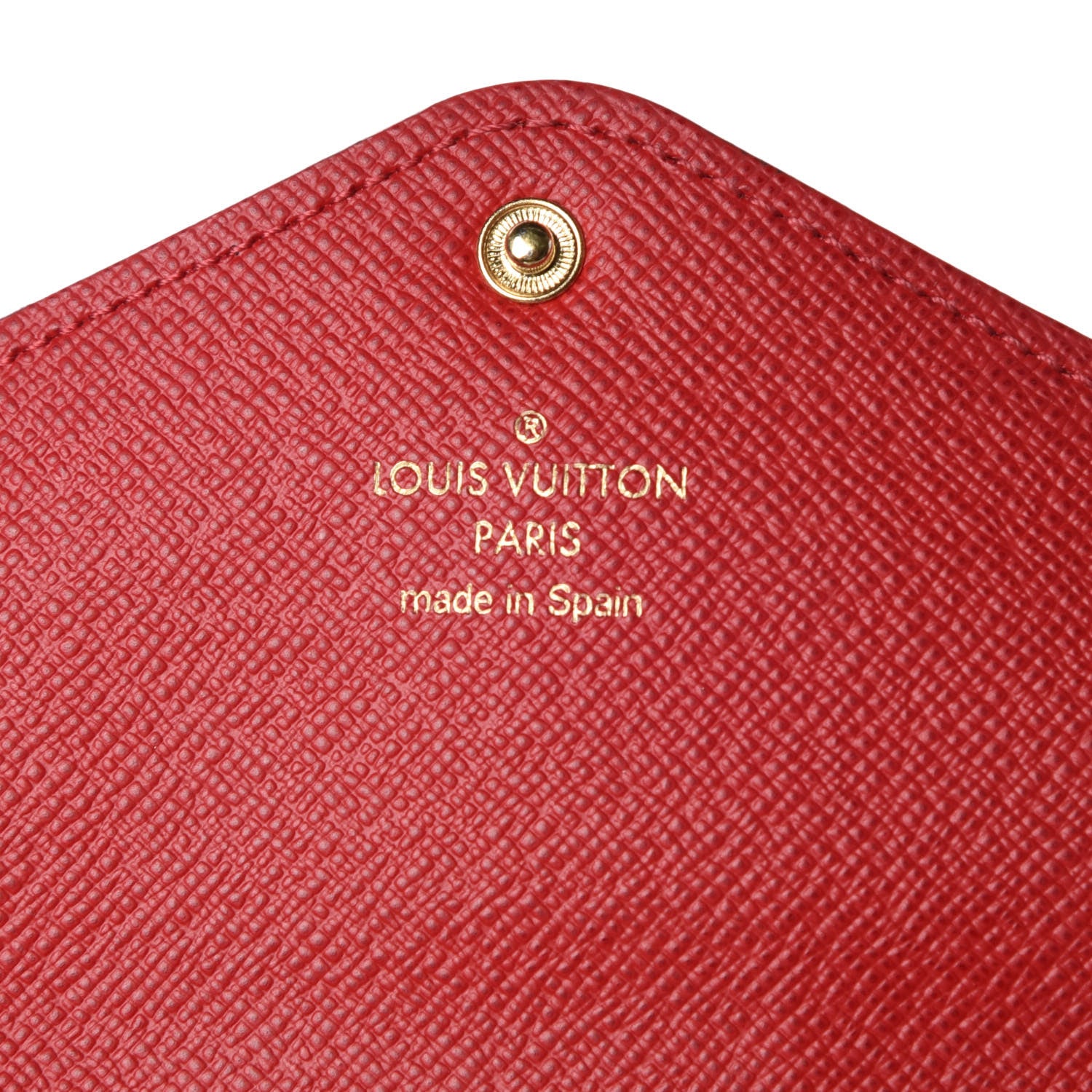 Louis Vuitton Damier Ebene Josephine Wallet Red 9 of 12