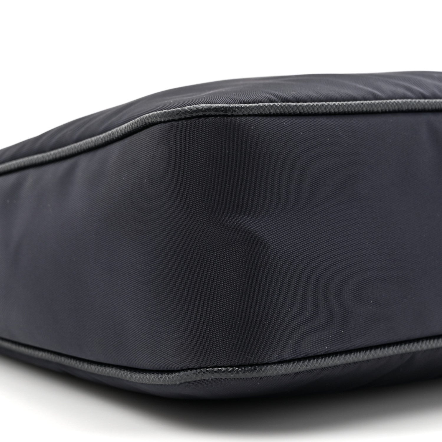 Prada Tessuto Nylon Saffiano Pocket Zippered Shoulder Bag Navy 8 of 9