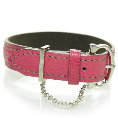 Cartier Goatskin Leather Les Must Bracelet Fuchsia 2 of 6