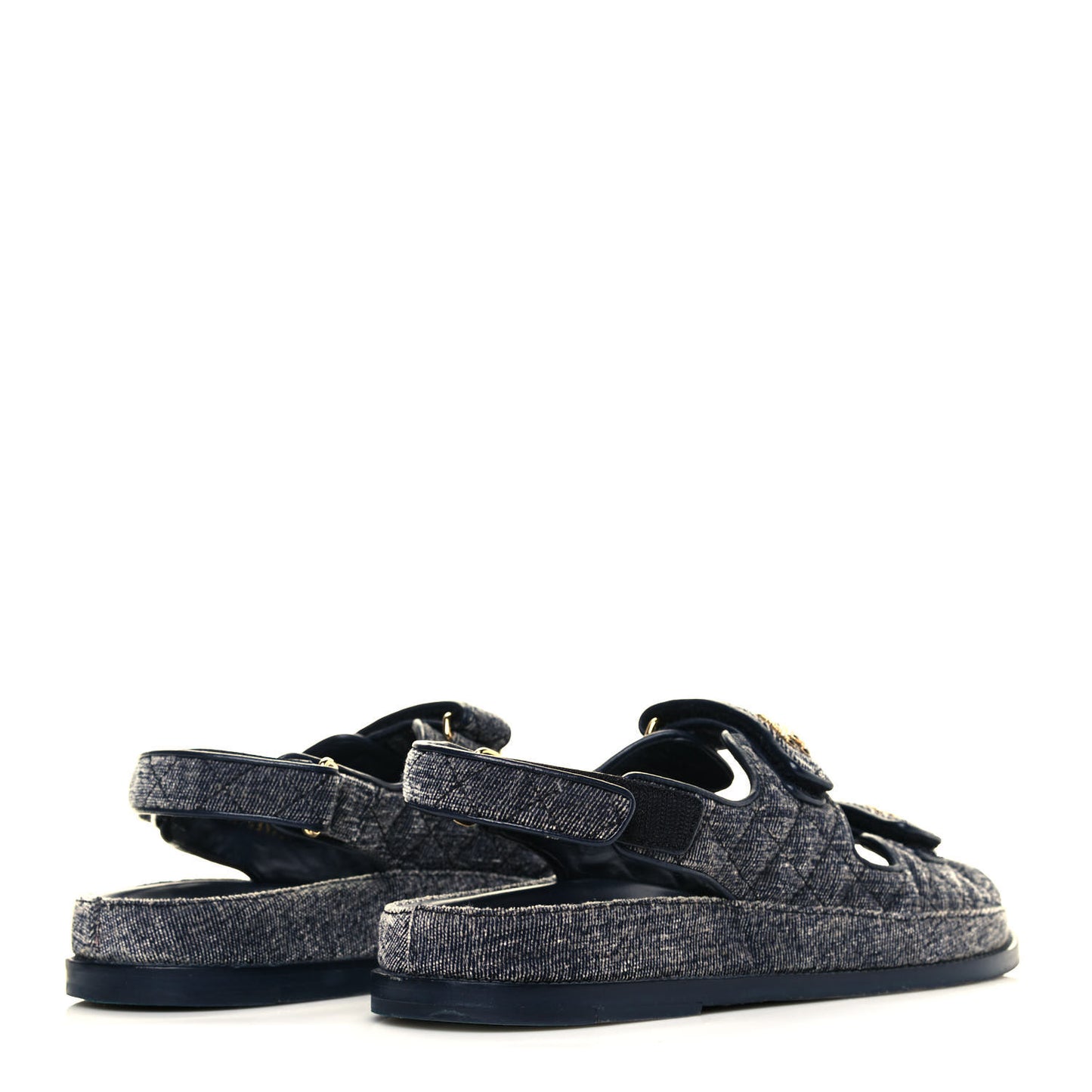 Denim Velcro Dad Sandals 42 Blue