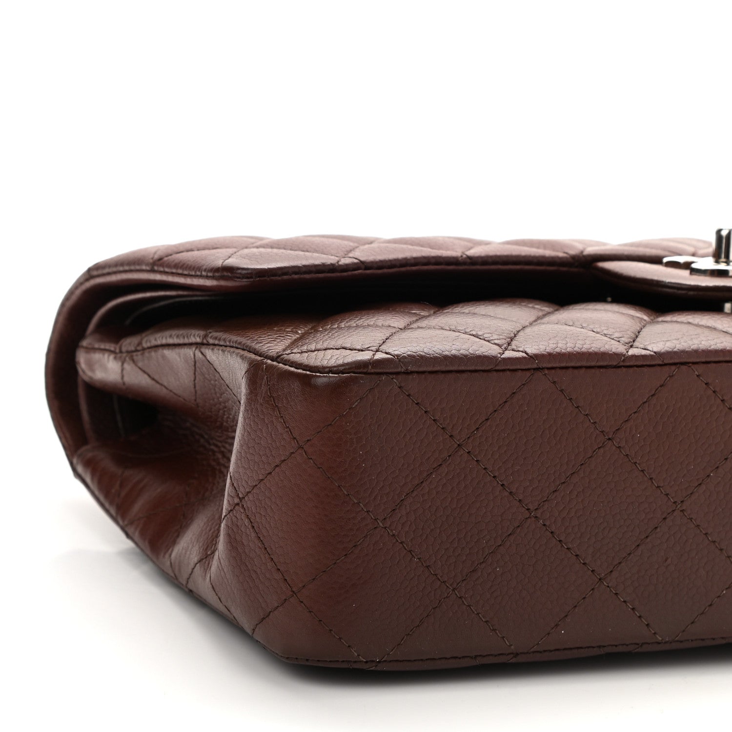 Chanel Caviar Quilted Medium Double Flap Burgundy 9 of 9