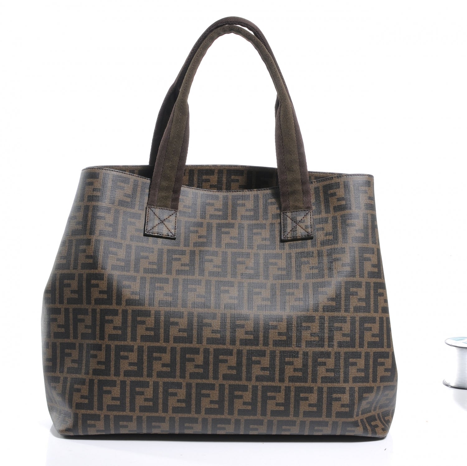 Fendi Zucca Spalmati Large Tote Tobacco 1 of 7