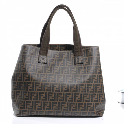 Fendi Zucca Spalmati Large Tote Tobacco 1 of 7