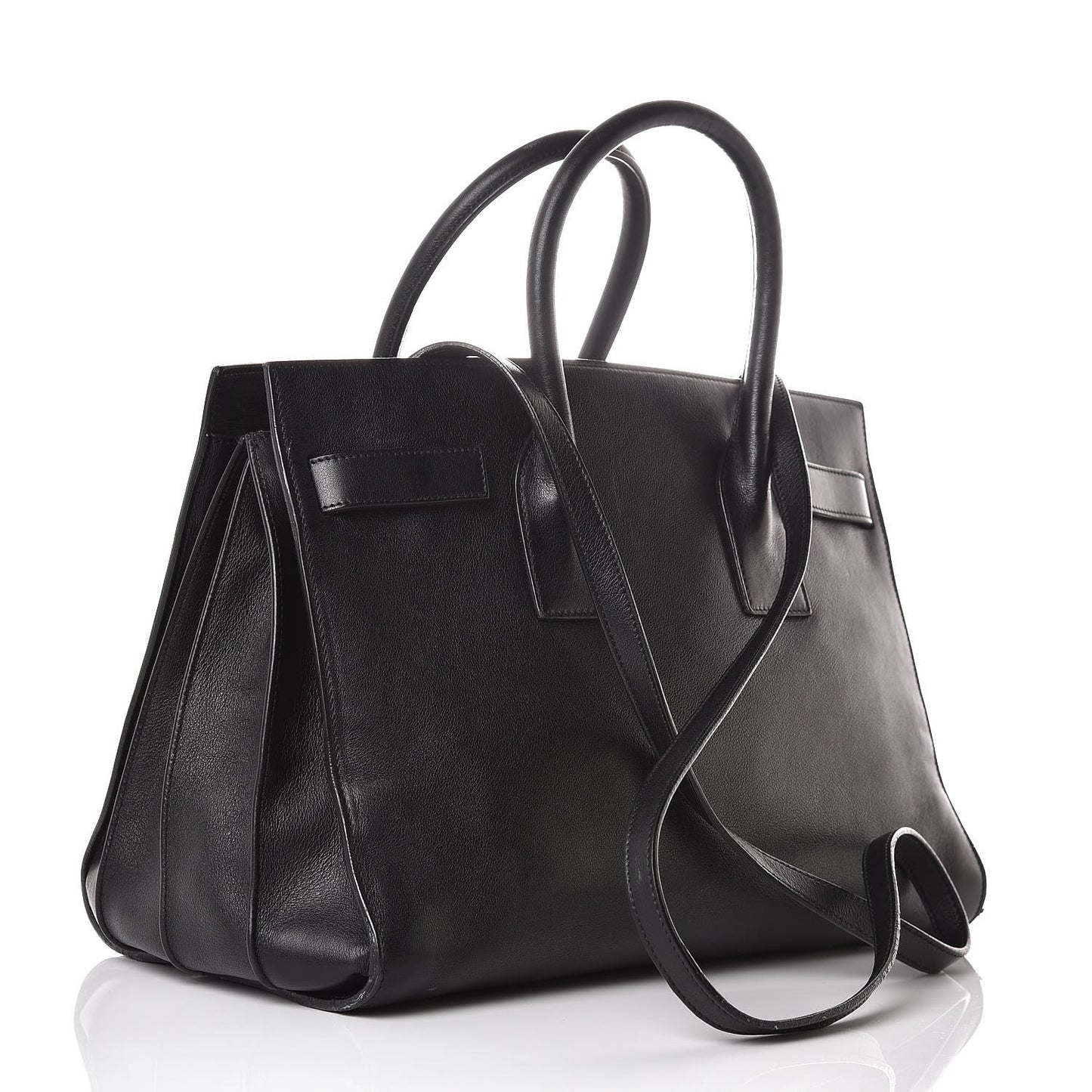 Smooth Calfskin Small Sac De Jour Black