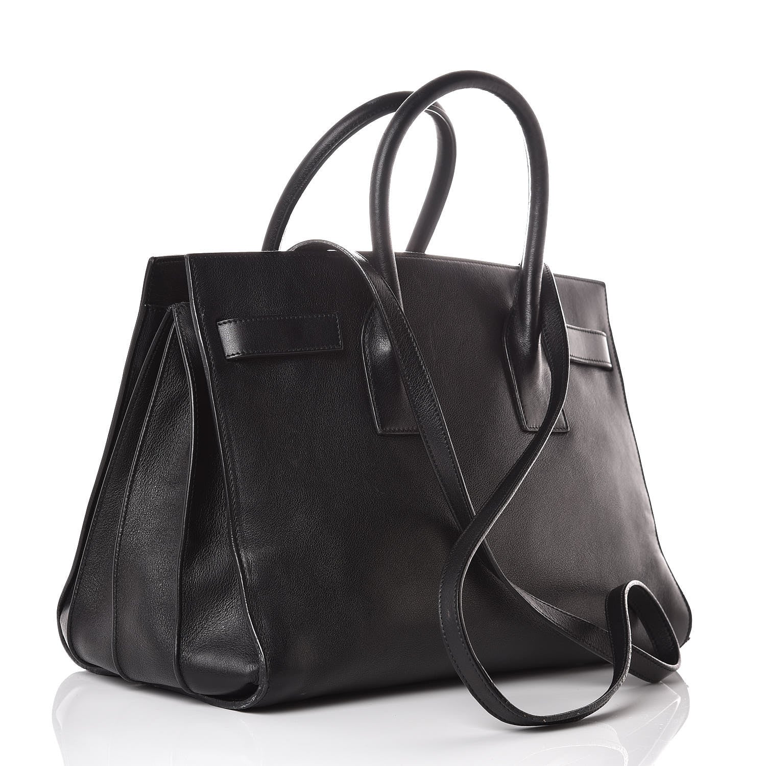 Saint Laurent Smooth Calfskin Small Sac De Jour Black 4 of 17