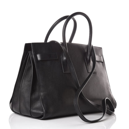 Saint Laurent Smooth Calfskin Small Sac De Jour Black 4 of 17