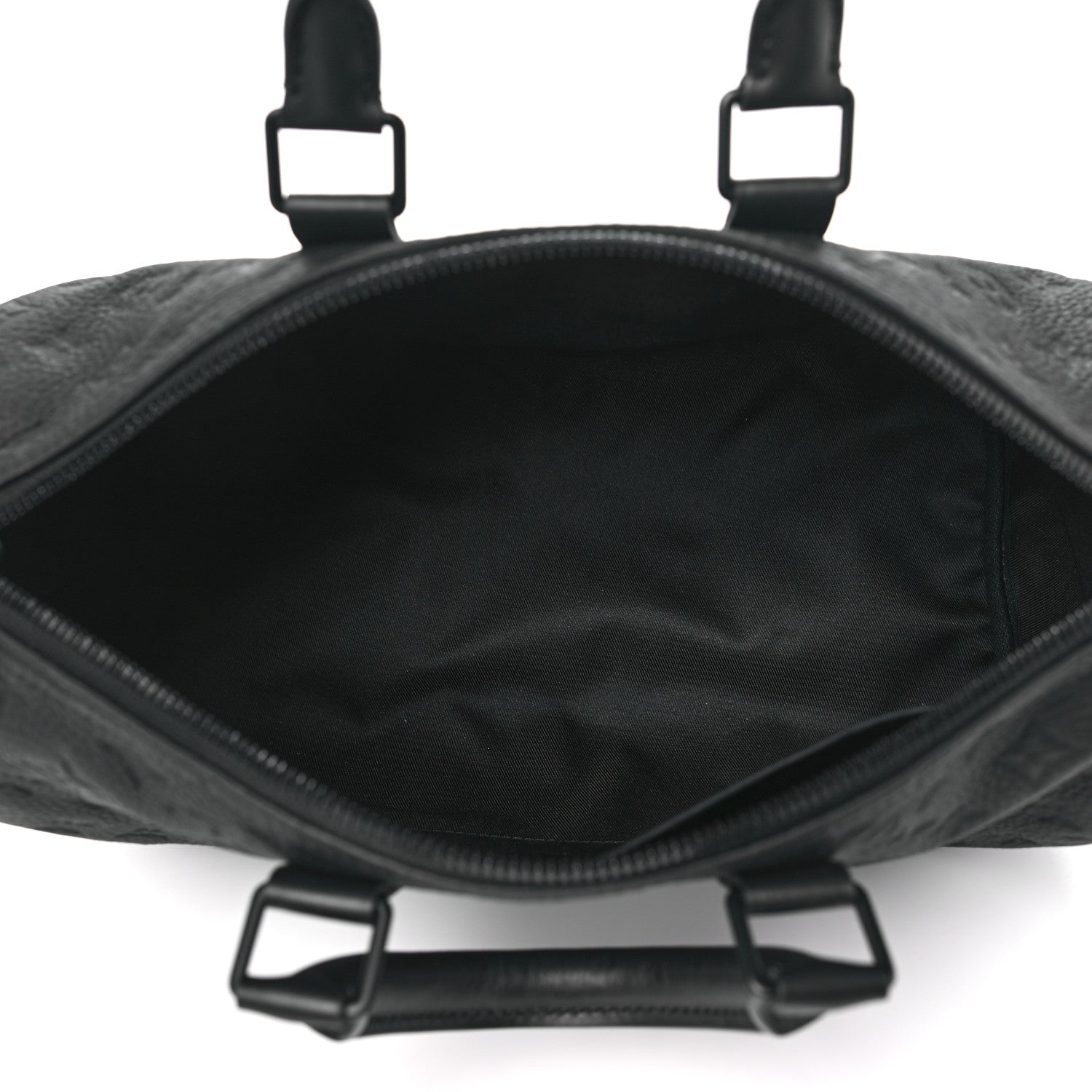 Louis Vuitton Monogram Taurillon Keepall Bandouliere 35 Black 5 of 9