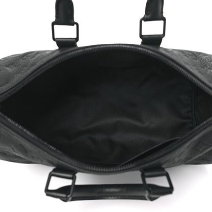 Louis Vuitton Monogram Taurillon Keepall Bandouliere 35 Black 5 of 9