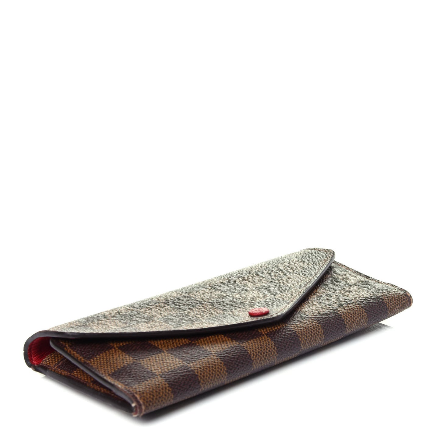 Damier Ebene Josephine Wallet Red
