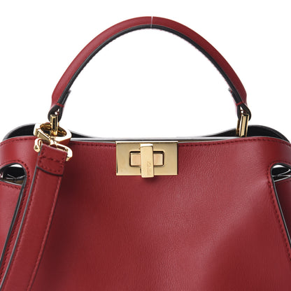 Fendi Vitello Tahiti Burro Bi-Color Medium Peekaboo Iconic Essentially Satchel Fragola Orzo 10 of 10