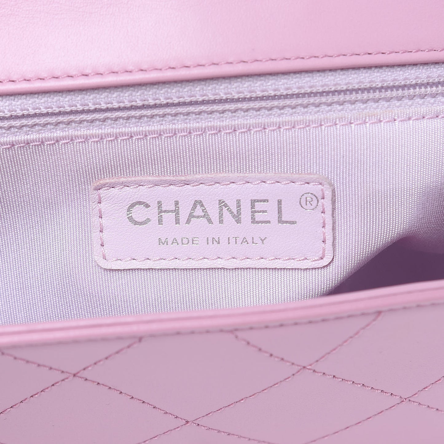 Calfskin Stitched Ring My Bag Flap Crossbody Pink