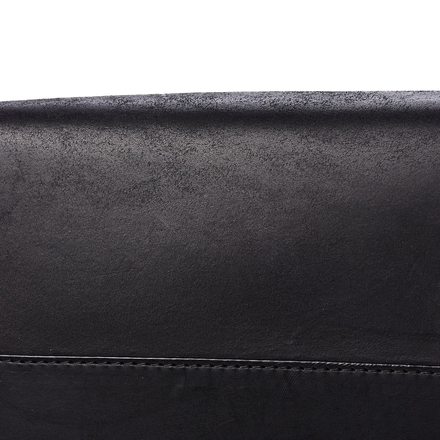 Vegetable Tanned Calfskin Bucket Bag Black Flamma