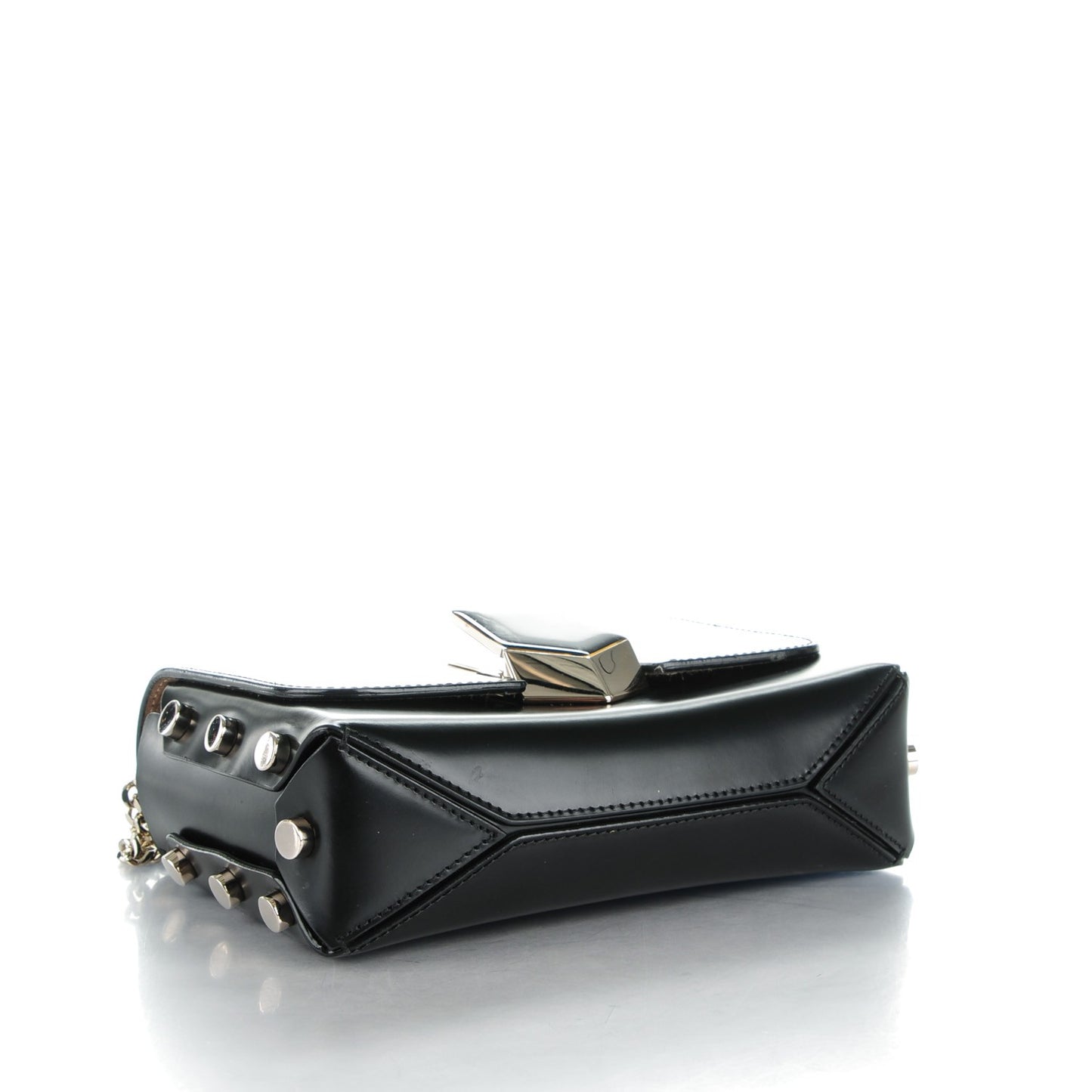 Spazzolato Lockett Petite Shoulder Bag Black