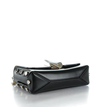 Jimmy Choo Spazzolato Lockett Petite Shoulder Bag Black 4 of 7