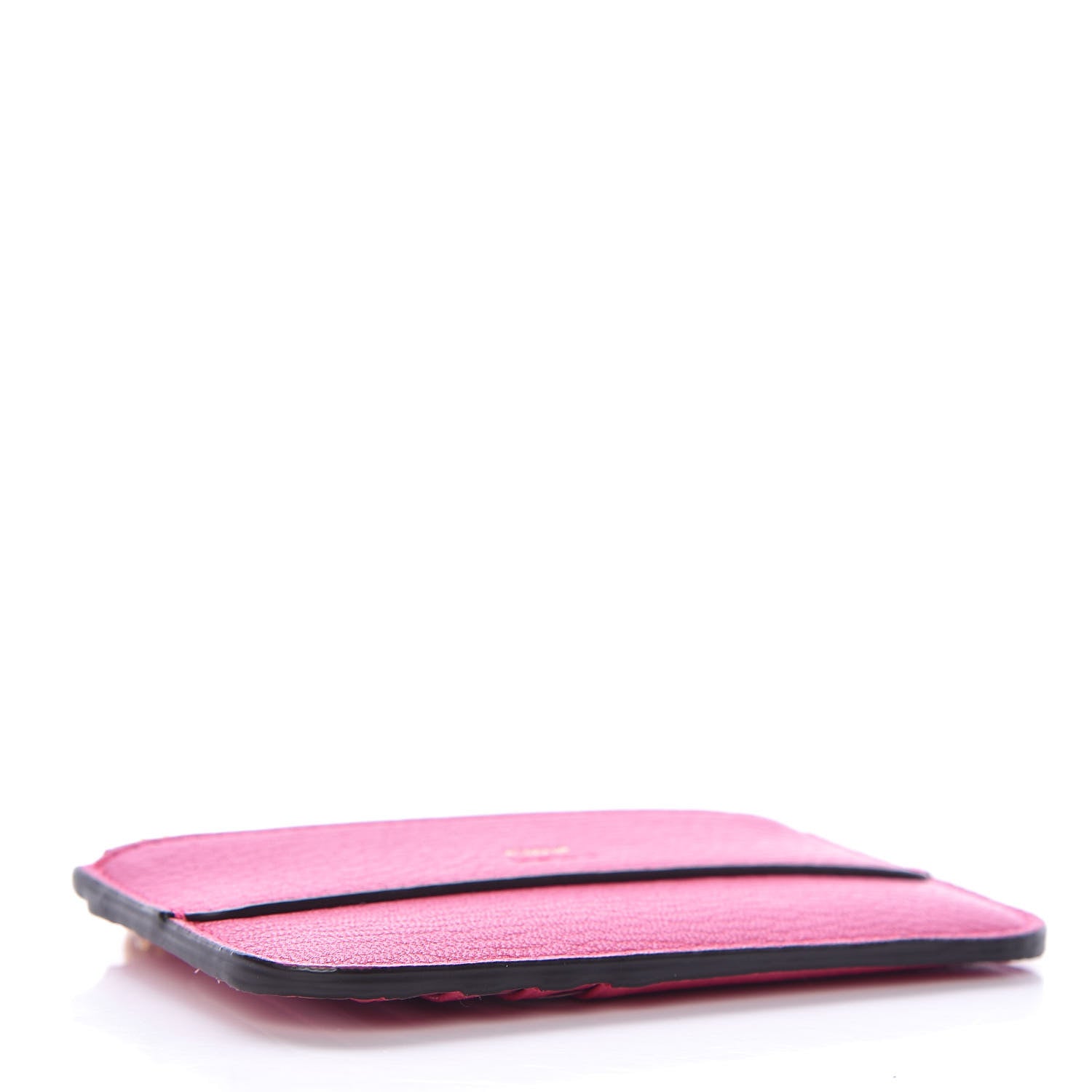 Chloe Grained Calfskin Drew Card Holder Fuchsia Rose 4 of 6