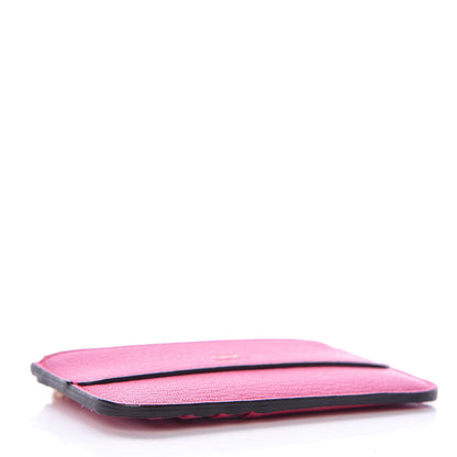 Chloe Grained Calfskin Drew Card Holder Fuchsia Rose 4 of 6