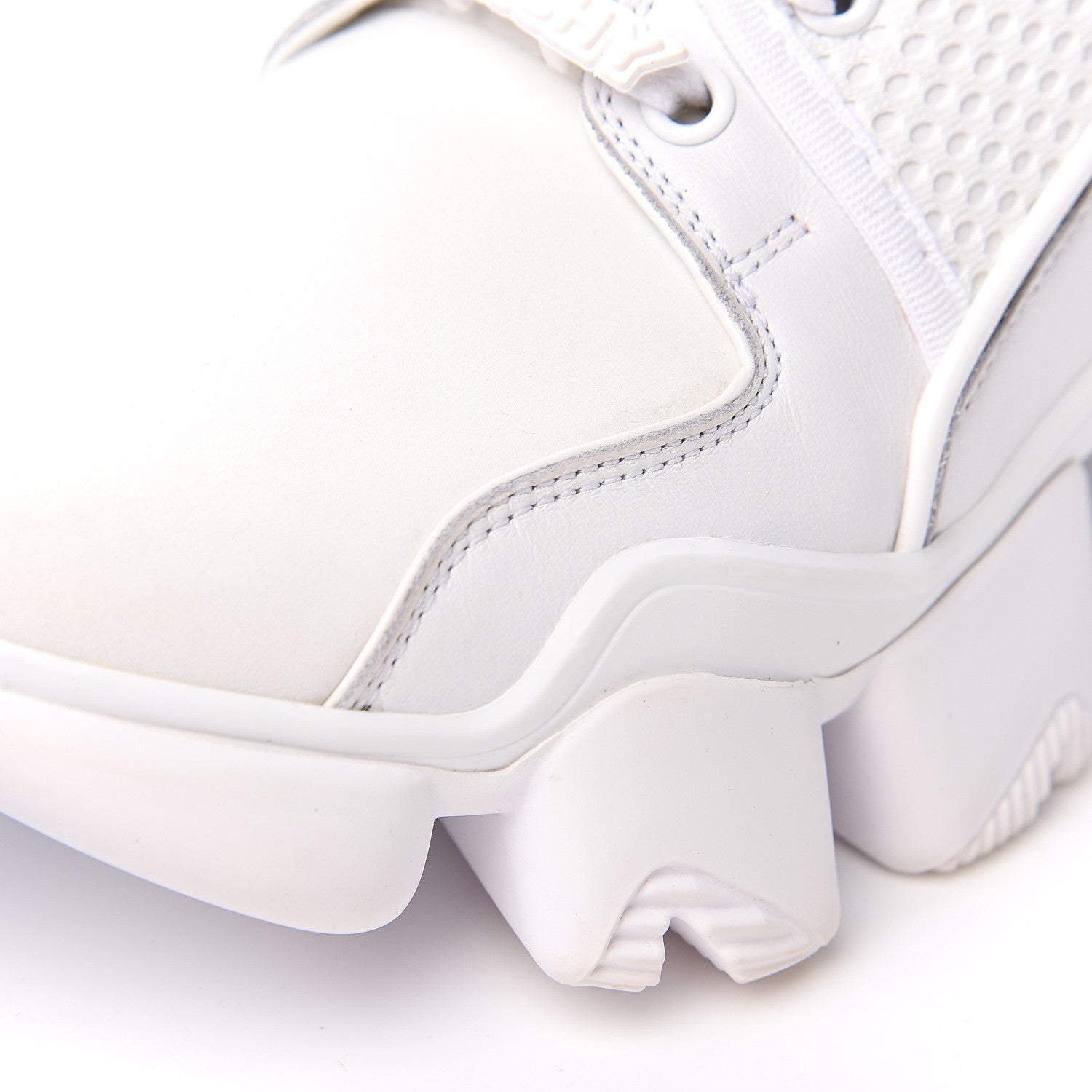 Givenchy Calfskin Neoprene Jaw Low Sneakers 38 White 9 of 9