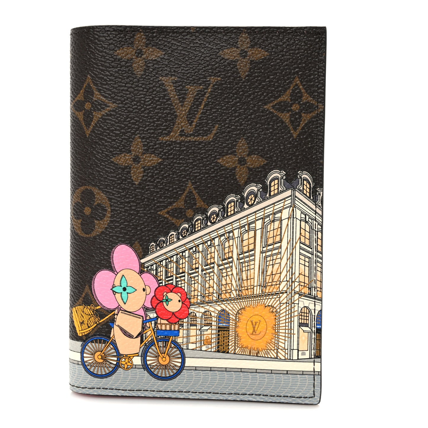 Monogram 2022 Christmas Animation Paris Passport Cover Pink