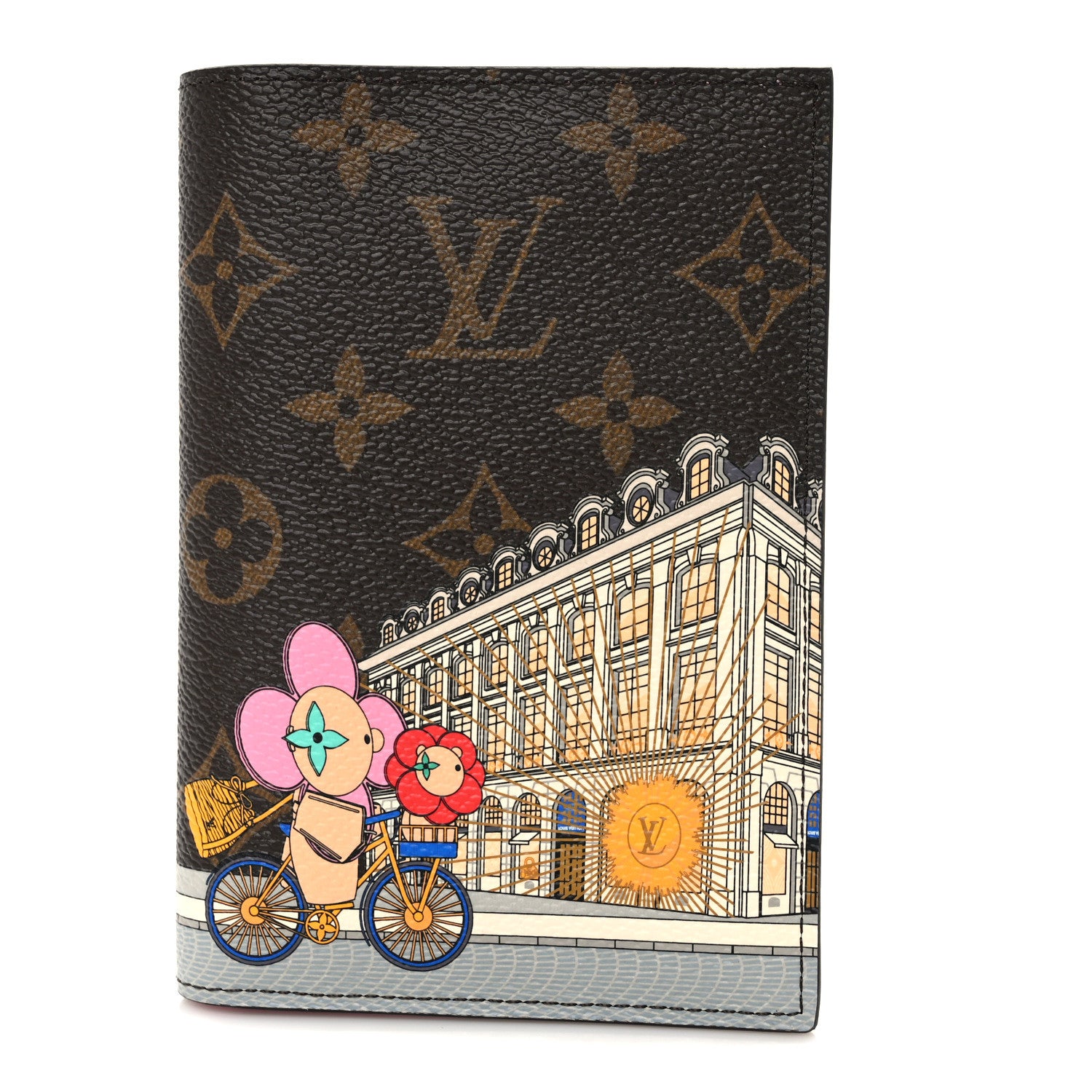 Louis Vuitton Monogram 2022 Christmas Animation Paris Passport Cover Pink 1 of 8