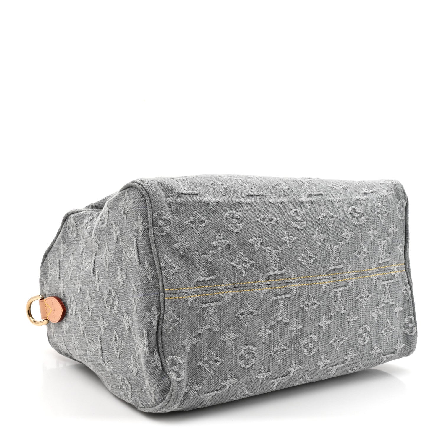 Louis Vuitton Monogram Denim Speedy Soft 30 Washed Gray 4 of 9