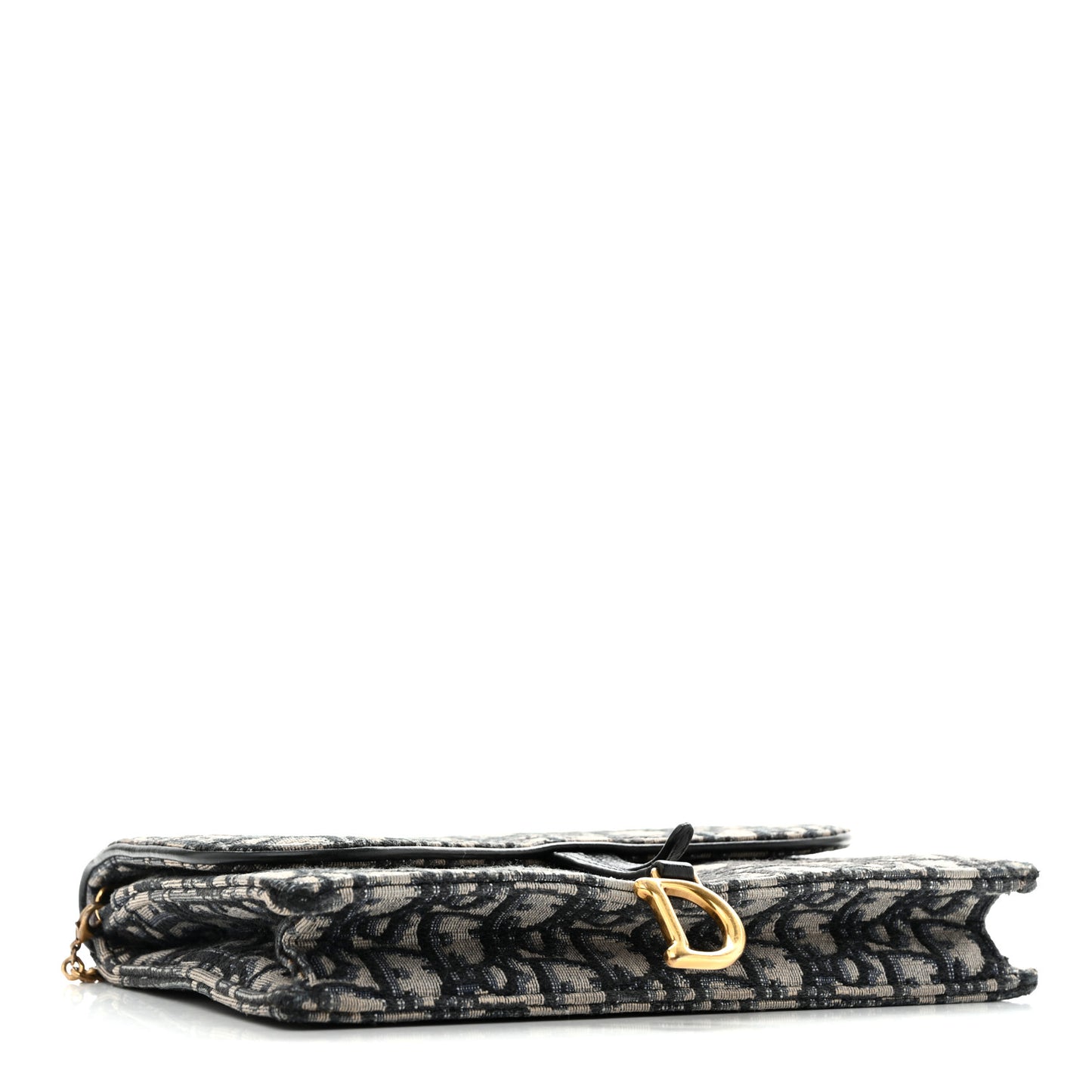 Oblique Saddle Chain Pouch Blue