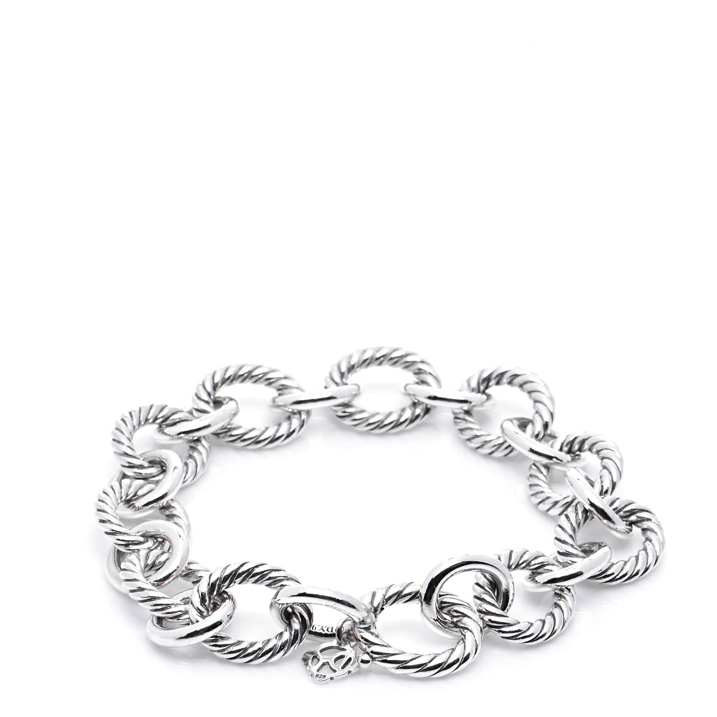 Sterling Silver 12mm Large Oval Link Bracelet