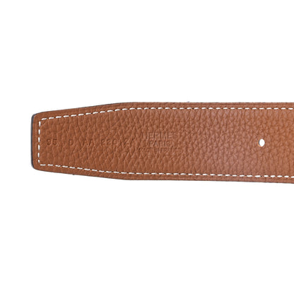Hermes Box Togo 32mm H Belt 95 Black Gold 3 of 4