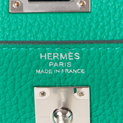Hermes Togo Kelly Retourne 25 Menthe 20 of 35