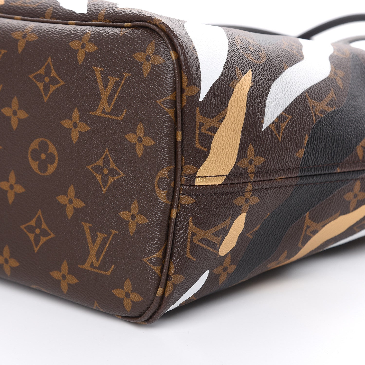 Louis Vuitton X LOL Monogram Neverfull MM Gold Silver 10 of 11