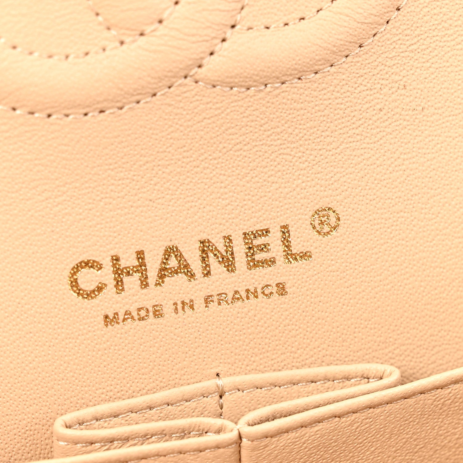 Chanel Caviar Quilted Medium Double Flap Beige Clair 6 of 14
