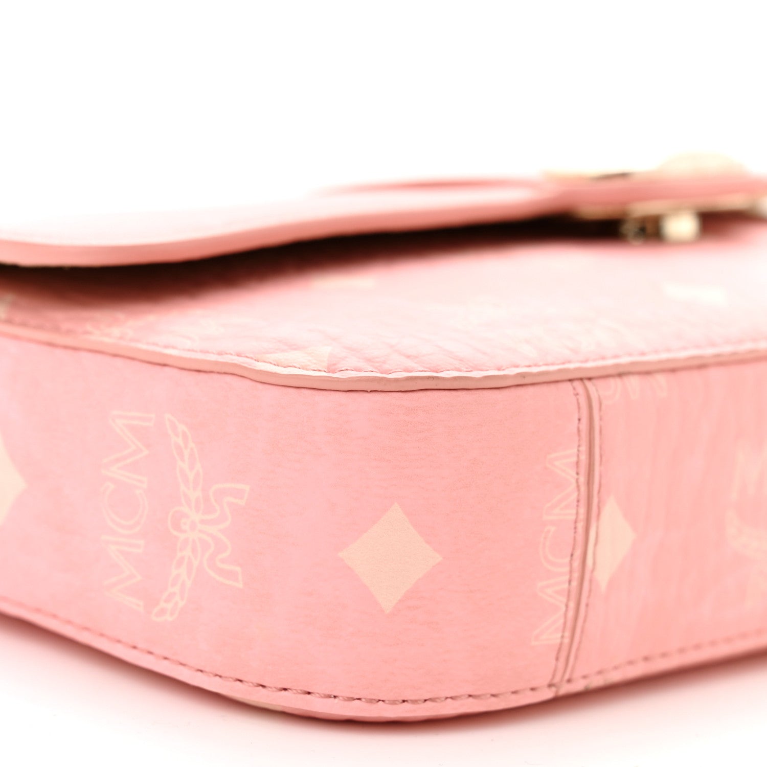 MCM Visetos Mode Travia Shoulder Bag Blossom Pink 8 of 10