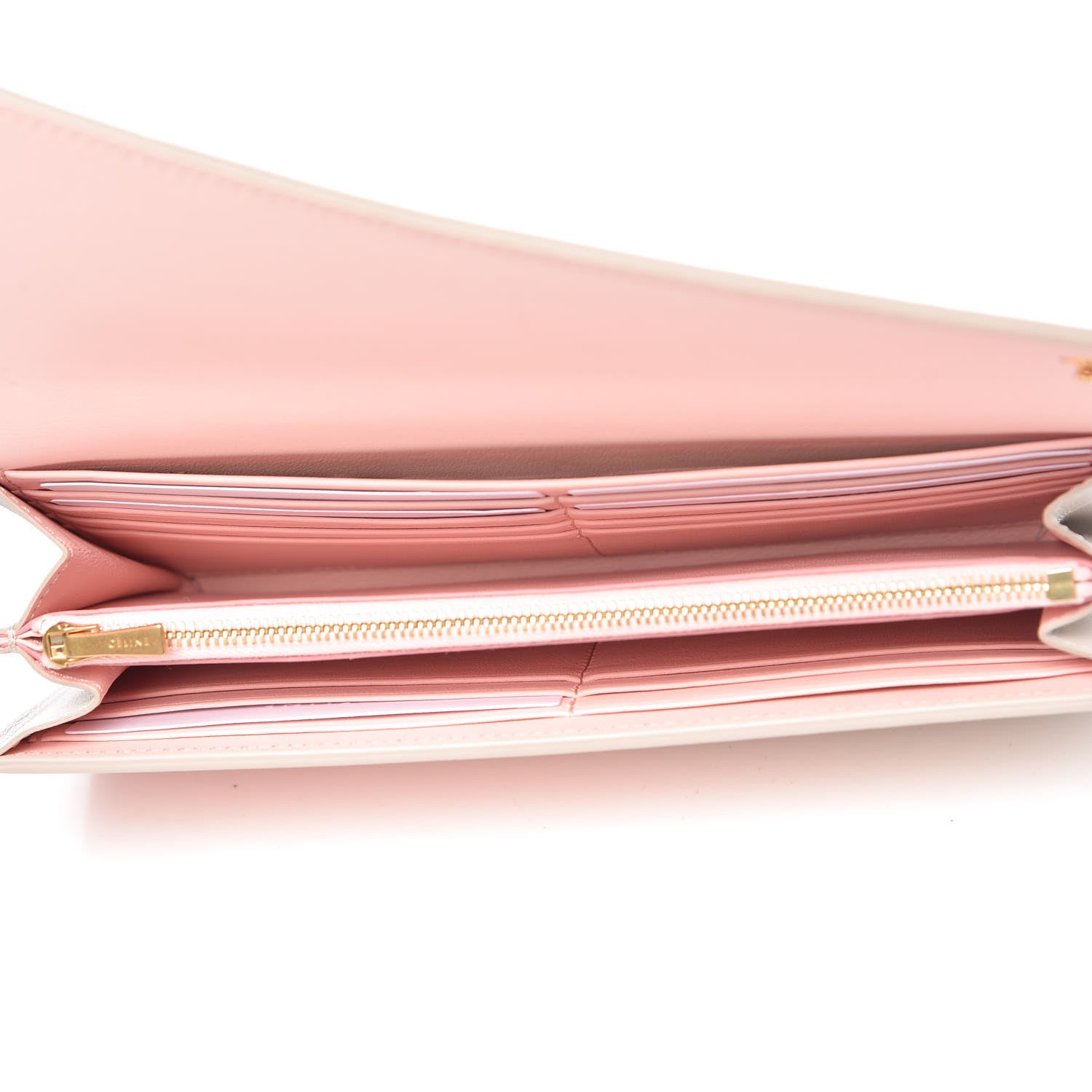 Celine Lambskin Large Diagonal Multifunction Flap Wallet Pink Desert 5 of 11