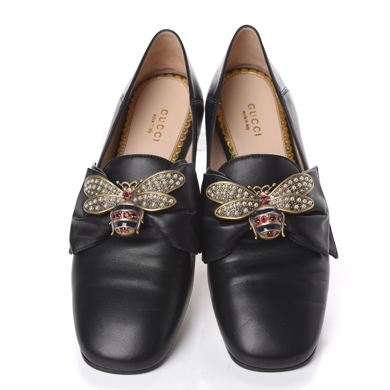 Gucci Nappa Queen Margaret Loafers 37 Black 5 of 14