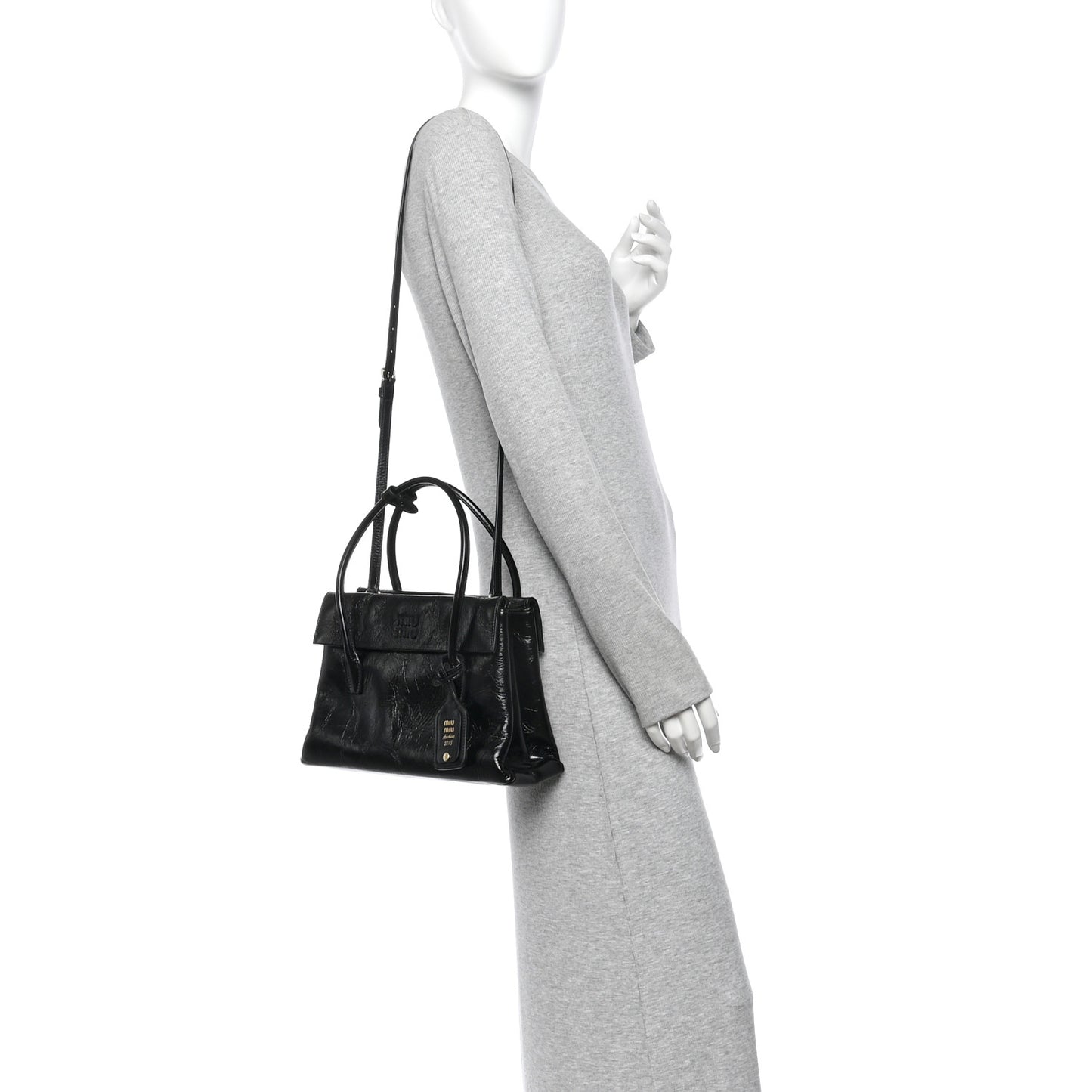Nappa Solitaire Bag Black