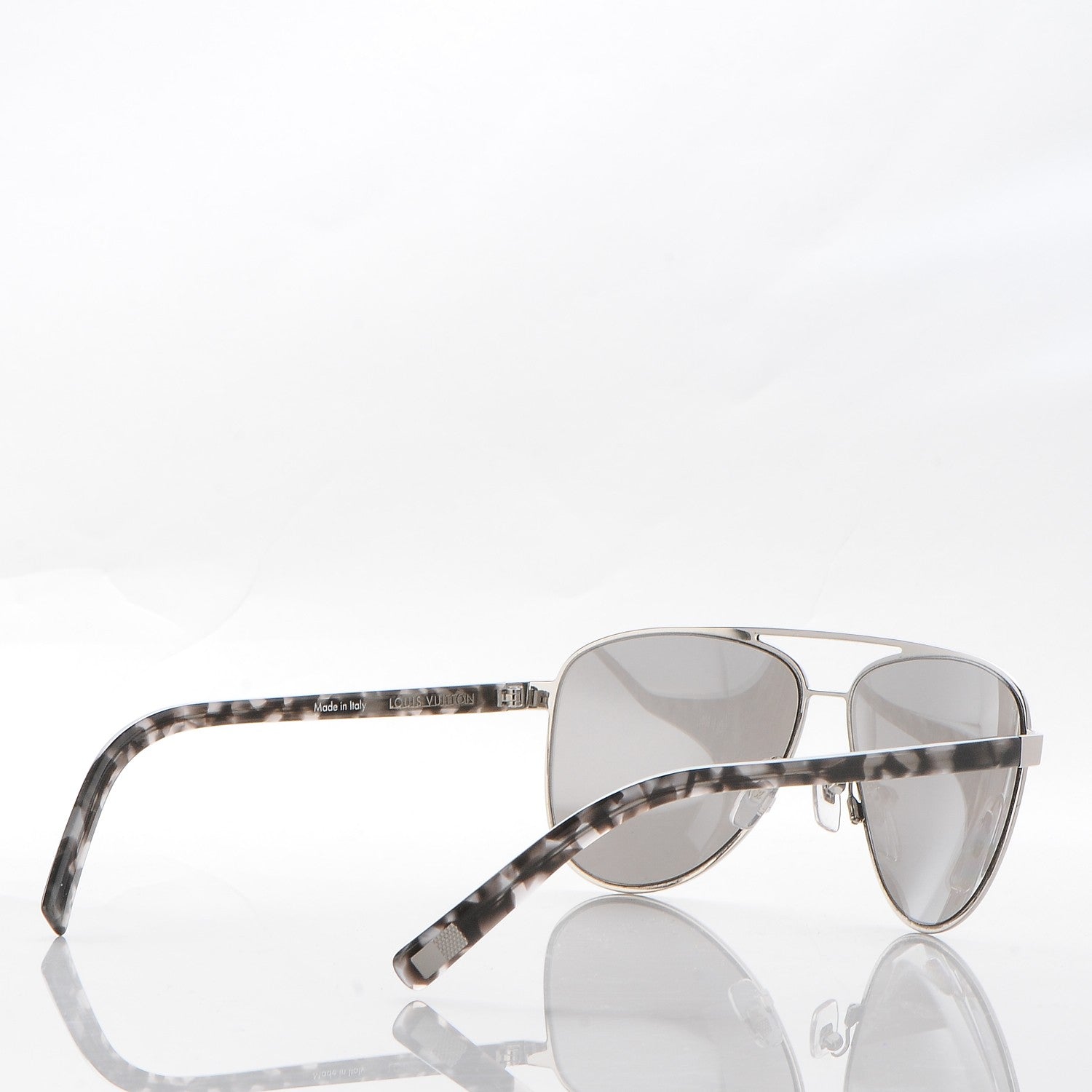 Louis Vuitton Starship Aviator Sunglasses ZO844U Silver 4 of 7