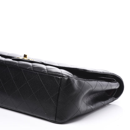Chanel Caviar Quilted Maxi Double Flap Black 9 of 11