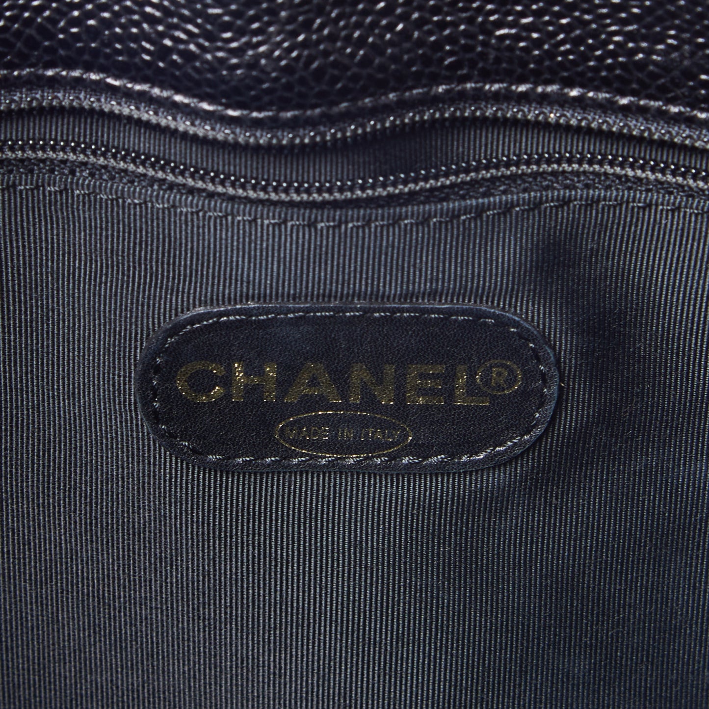 Caviar Large CC Shoulder Bag Black