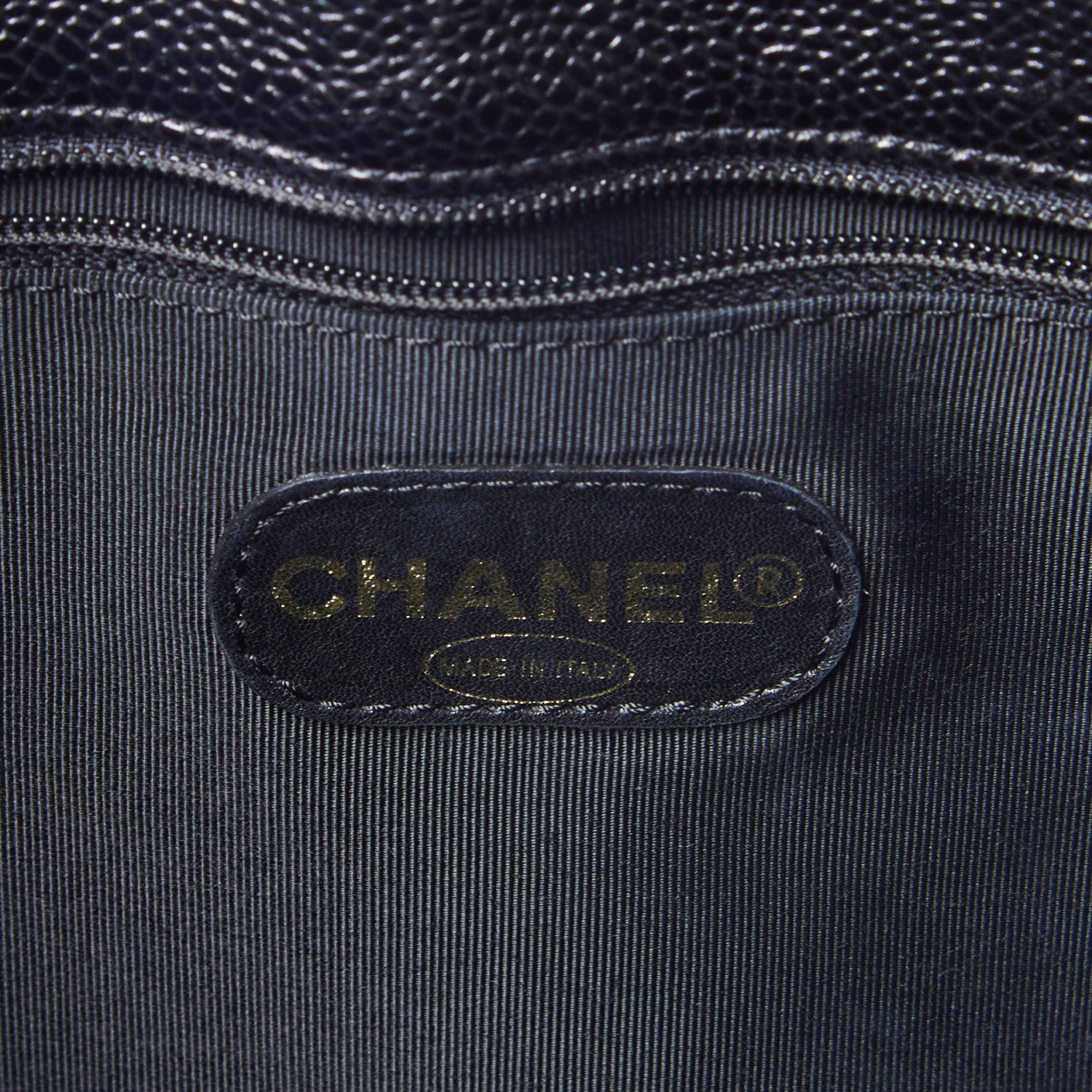 Chanel Caviar Large CC Shoulder Bag Black 7 of 9