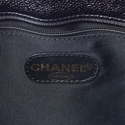 Chanel Caviar Large CC Shoulder Bag Black 7 of 9