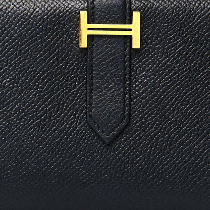 Hermes Epsom Bearn Gusset Wallet Black 10 of 14