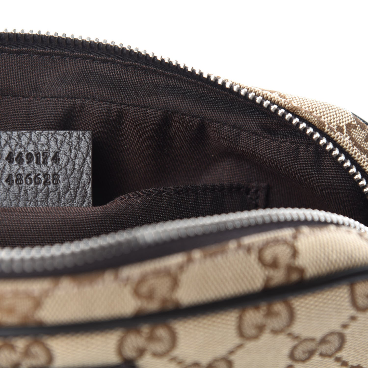 Gucci Monogram Belt Bag Dark Brown 9 of 10