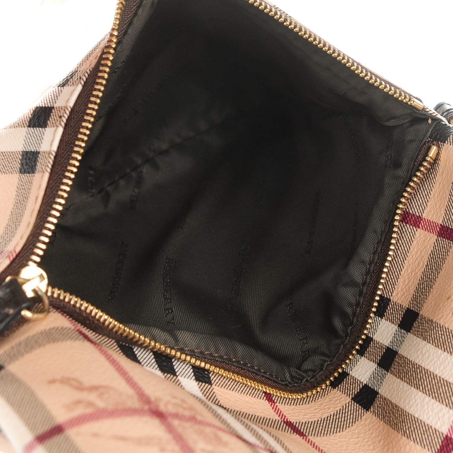 Burberry Haymarket Check Adeline Foldover Clutch Brown 8 of 8