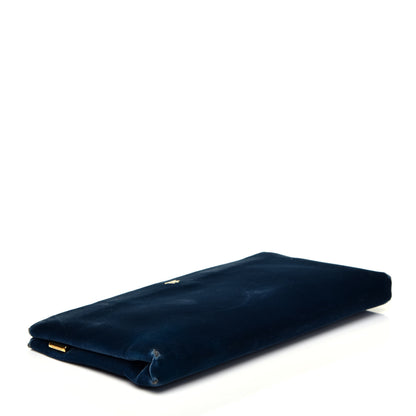 Tom Ford Velvet Flat Clutch Blue 4 of 7