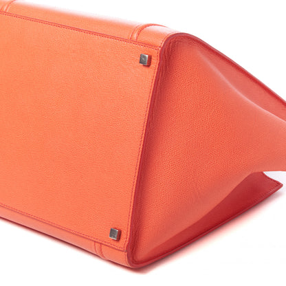 Celine Grained Calfskin Medium Phantom Luggage Coral 4 of 9