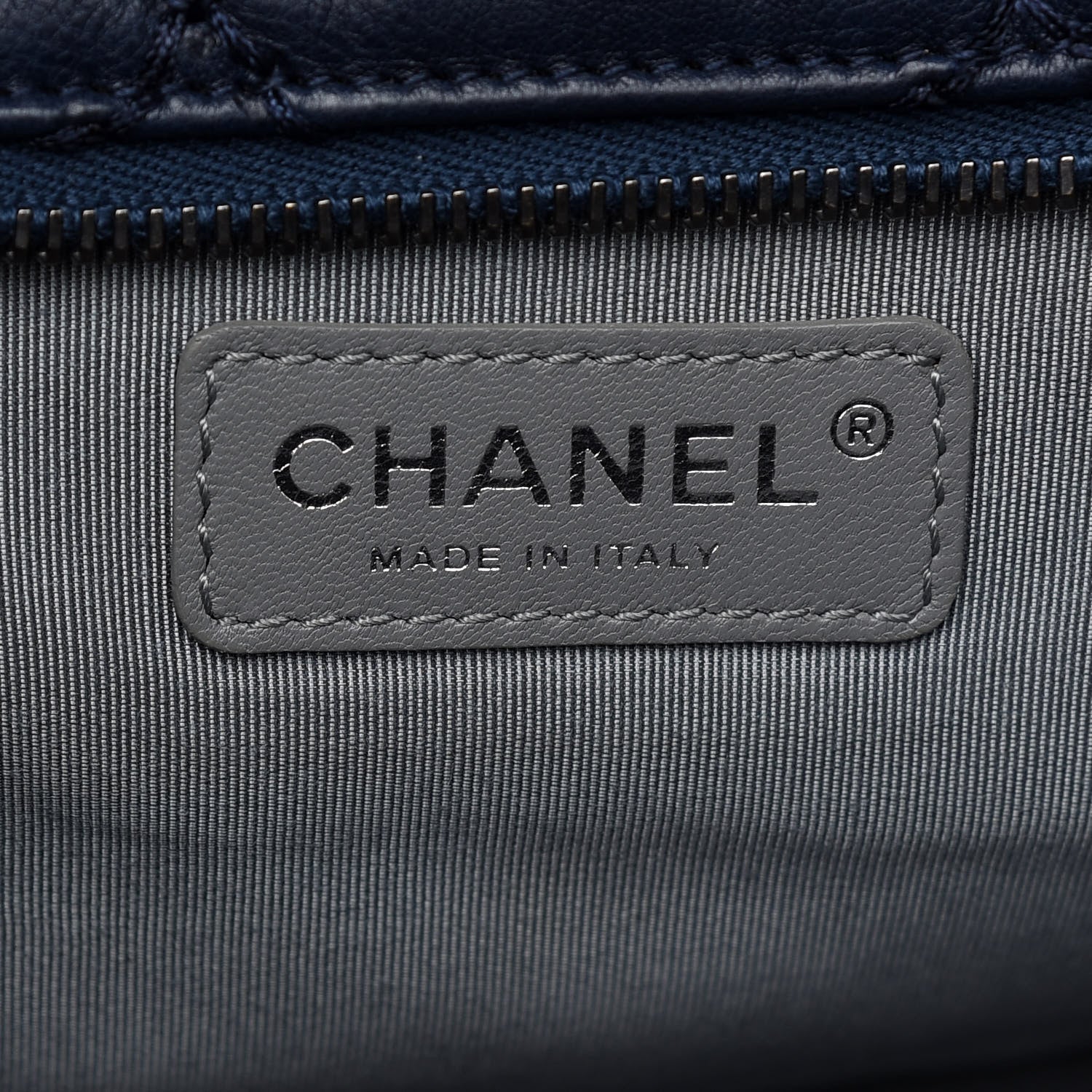 Chanel Calfskin Stitch It Accordion Flap Blue 6 of 9